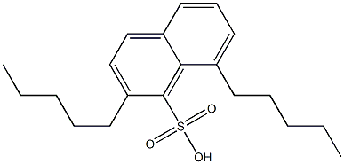 2,8-Dipentyl-1-naphthalenesulfonic acid,,结构式