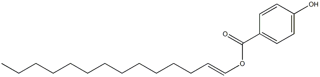 4-Hydroxybenzoic acid 1-tetradecenyl ester Structure