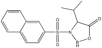 2,3-Dihydro-4-isopropyl-3-[(2-naphtyl)sulfonyl]-1,3,2-oxazaborol-5(4H)-one