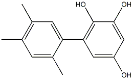 6-(2,4,5-Trimethylphenyl)benzene-1,2,4-triol 结构式