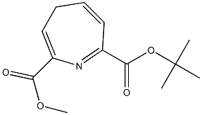 7-tert-Butoxycarbonyl-2-methoxycarbonyl-4H-azepine,,结构式