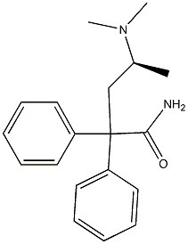 [S,(+)]-4-(Dimethylamino)-2,2-diphenylvaleramide Structure