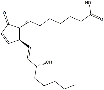 (13E,15R)-15-Hydroxy-9-oxo-10,13-prostadien-1-oic acid,,结构式