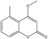 4-Methoxy-5-methyl-2H-1-benzopyran-2-one,,结构式