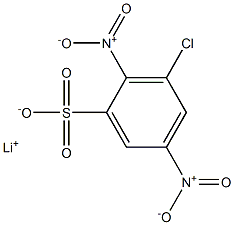 3-クロロ-2,5-ジニトロベンゼンスルホン酸リチウム 化学構造式
