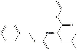 N-Benzyloxycarbonyl-L-leucine vinyl ester Struktur