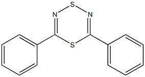 3,5-ジフェニル-1,4,2,6-ジチアジアジン 化学構造式
