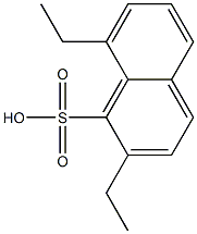 2,8-Diethyl-1-naphthalenesulfonic acid Struktur