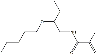 N-(2-Pentyloxybutyl)methacrylamide Structure