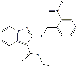 2-[[(2-Nitrophenyl)methyl]thio]pyrazolo[1,5-a]pyridine-3-carboxylic acid ethyl ester