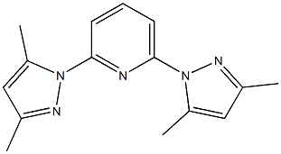 1,1'-(Pyridine-2,6-diyl)bis(3,5-dimethyl-1H-pyrazole),,结构式