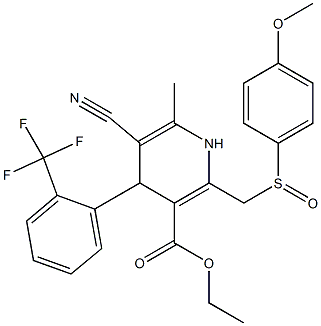  5-Cyano-1,4-dihydro-6-methyl-2-[(4-methoxyphenylsulfinyl)methyl]-4-(2-trifluoromethylphenyl)pyridine-3-carboxylic acid ethyl ester