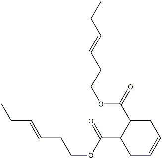 4-Cyclohexene-1,2-dicarboxylic acid bis(3-hexenyl) ester,,结构式