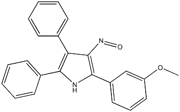 2,3-ジフェニル-5-(3-メトキシフェニル)-4-ニトロソ-1H-ピロール 化学構造式
