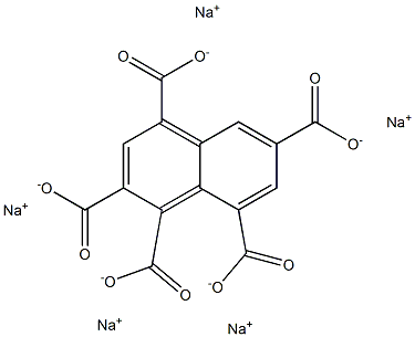 1,2,4,6,8-Naphthalenepentacarboxylic acid pentasodium salt,,结构式