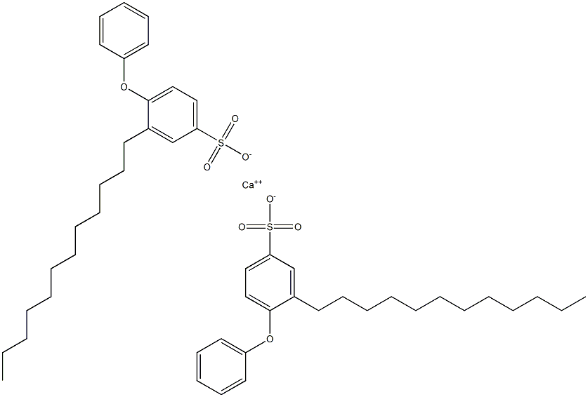 Bis(4-phenoxy-3-dodecylbenzenesulfonic acid)calcium salt,,结构式