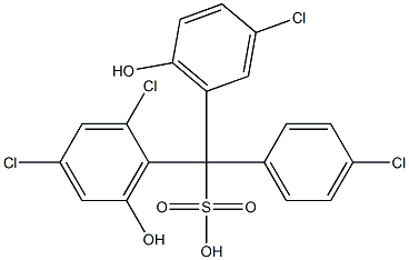 (4-Chlorophenyl)(3-chloro-6-hydroxyphenyl)(2,4-dichloro-6-hydroxyphenyl)methanesulfonic acid