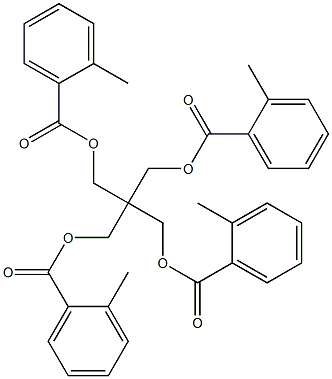 ペンタエリスリトールテトラ(2-メチルベンゾアート) 化学構造式