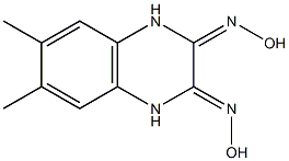 1,2,3,4-Tetrahydro-6,7-dimethyl-2,3-bis(hydroxyimino)quinoxaline Structure