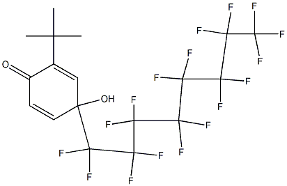 4-(Heptadecafluorooctyl)-4-hydroxy-2-tert-butyl-2,5-cyclohexadien-1-one|