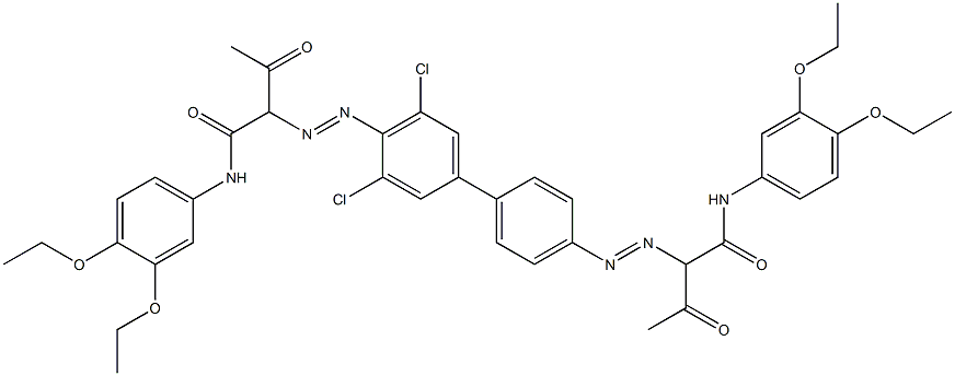 4,4'-Bis[[1-(3,4-diethoxyphenylamino)-1,3-dioxobutan-2-yl]azo]-3,5-dichloro-1,1'-biphenyl