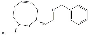 (2S,8R)-8-[2-(Benzyloxy)ethyl]-1-oxacycloocta-5-ene-2-methanol 结构式