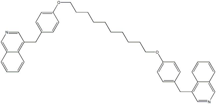 1,10-Bis[4-(4-isoquinolylmethyl)phenoxy]decane,,结构式
