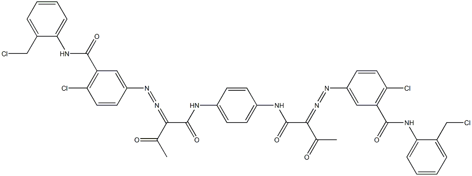 3,3'-[1,4-Phenylenebis[iminocarbonyl(acetylmethylene)azo]]bis[N-[2-(chloromethyl)phenyl]-6-chlorobenzamide]