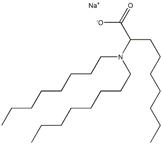 2-(Dioctylamino)nonanoic acid sodium salt 结构式