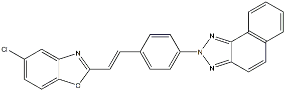 5-Chloro-2-[(E)-4-[2H-naphtho[1,2-d]triazol-2-yl]styryl]benzoxazole Structure