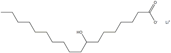 8-Hydroxystearic acid lithium salt Structure