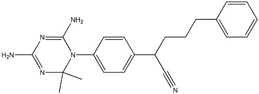 1-[4-(1-Cyano-4-phenylbutyl)phenyl]-2,2-dimethyl-4,6-diamino-1,2-dihydro-1,3,5-triazine|