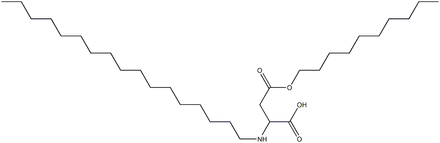 2-Heptadecylamino-3-(decyloxycarbonyl)propionic acid Struktur