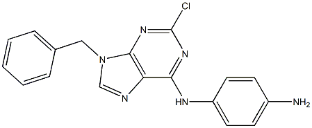9-Benzyl-2-chloro-6-(4-aminophenylamino)-9H-purine