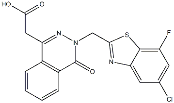  3-[(5-Chloro-7-fluoro-2-benzothiazolyl)methyl]-3,4-dihydro-4-oxophthalazine-1-acetic acid