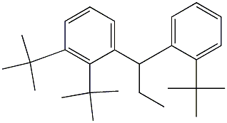 1-(2,3-Di-tert-butylphenyl)-1-(2-tert-butylphenyl)propane Structure