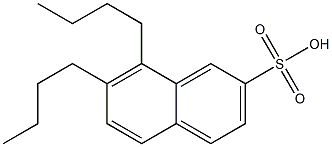 7,8-Dibutyl-2-naphthalenesulfonic acid Structure