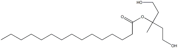 Pentadecanoic acid 3-hydroxy-1-(2-hydroxyethyl)-1-methylpropyl ester 结构式