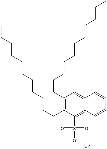 2,3-Diundecyl-1-naphthalenesulfonic acid sodium salt 结构式