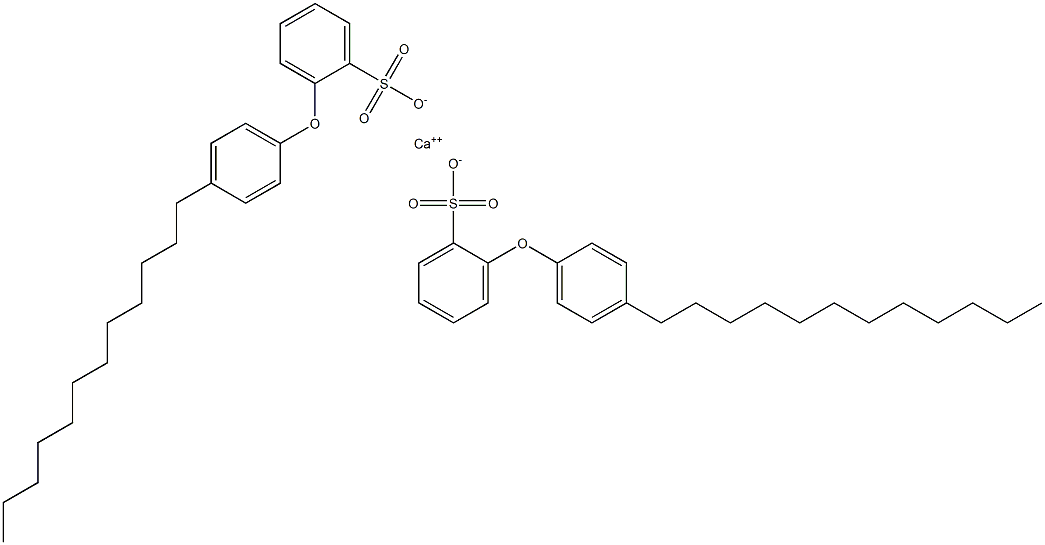 Bis[2-(4-dodecylphenoxy)benzenesulfonic acid]calcium salt Struktur