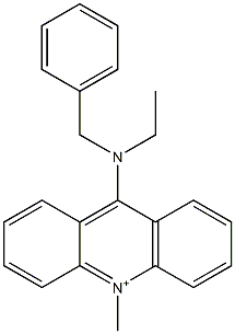 9-(Benzylethylamino)-10-methylacridin-10-ium