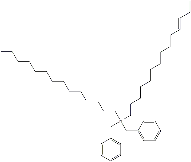 Di(11-tetradecenyl)dibenzylaminium Structure