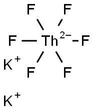 Potassium hexafluorothorate(IV) Structure