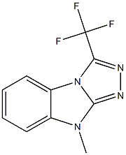 3-(Trifluoromethyl)-9-methyl-9H-1,2,4-triazolo[4,3-a]benzimidazole 结构式