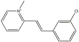 2-(3-Chlorostyryl)-1-methylpyridinium Structure