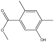 2,4-Dimethyl-5-hydroxybenzoic acid methyl ester,,结构式