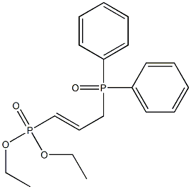 1-(Diethoxyphosphinyl)-3-(diphenylphosphinyl)-1-propene,,结构式