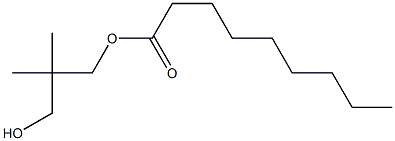 Nonanoic acid 3-hydroxy-2,2-dimethylpropyl ester Structure