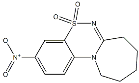 8,9,10,11-Tetrahydro-3-nitro-7H-azepino[2,1-c][1,2,4]benzothiadiazine 5,5-dioxide Structure