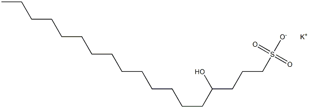 4-Hydroxyoctadecane-1-sulfonic acid potassium salt